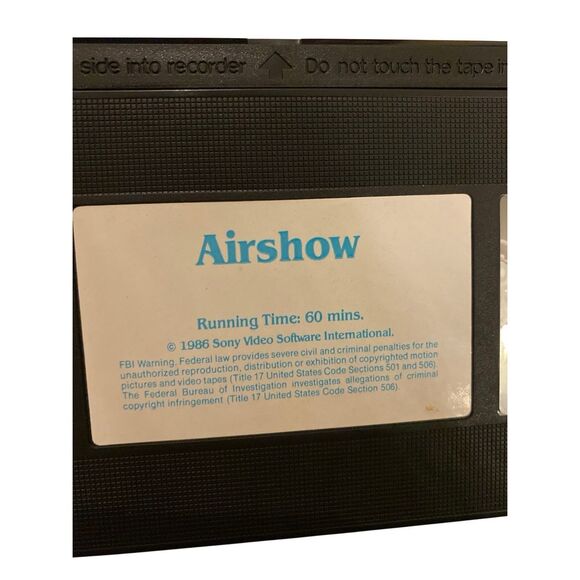 Sony Airshow VHS 1986 Aviation Documentary Jets Air Show Vintage Video Tape - Picture 3 of 4